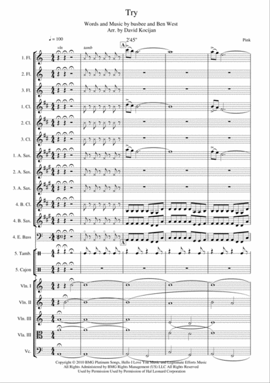 Try Large Ensemble scores gallery preview page 1