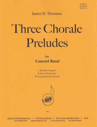 Three Chorales For Band - Set