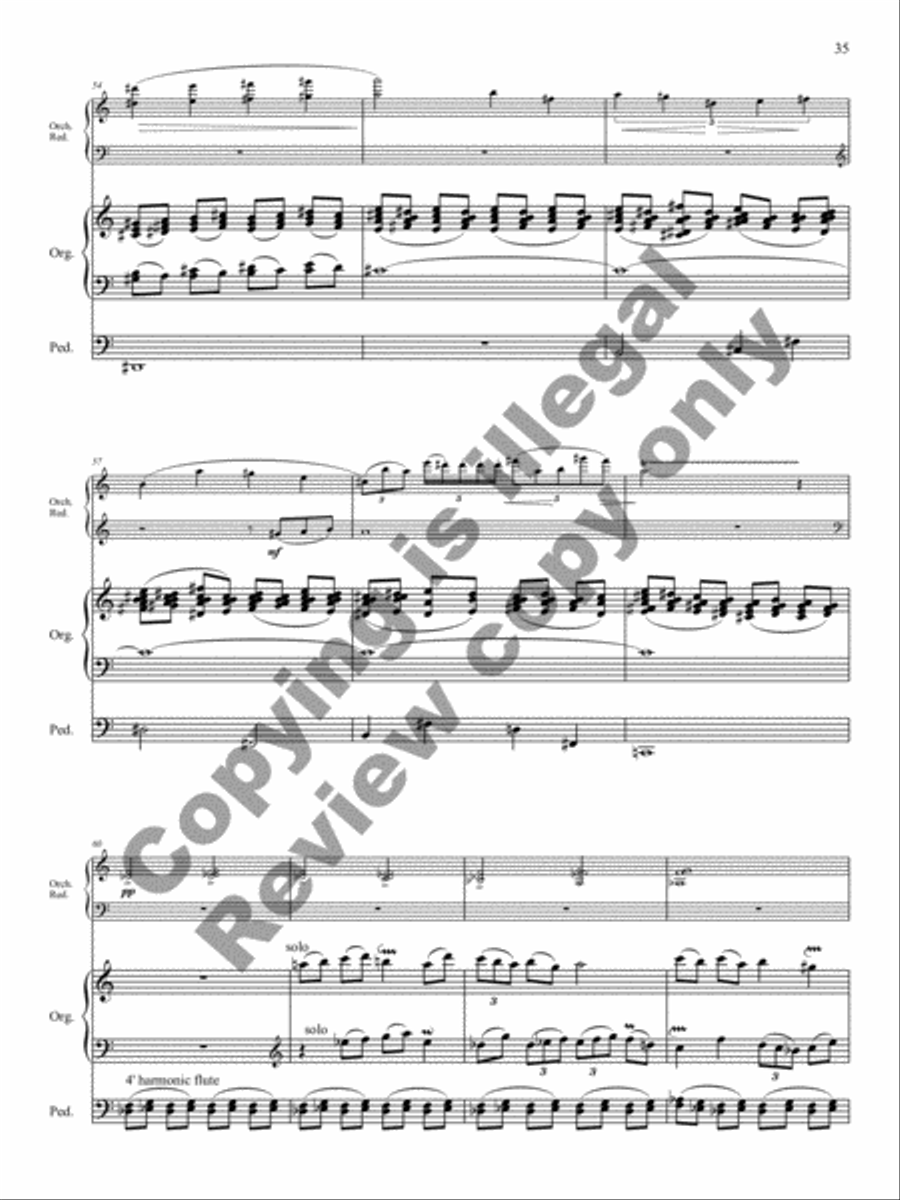 Triptych for Organ and Large Orchestra Orchestra scores gallery preview page 13