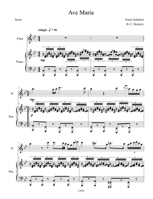 Ave Maria (Flute Solo with Piano Accompaniment)