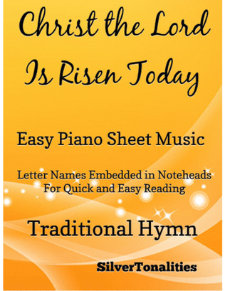Book cover for Christ the Lord Is Risen Today Easy Piano Sheet Music