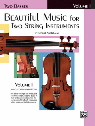 Book cover for Beautiful Music for Two String Instruments, Book 1