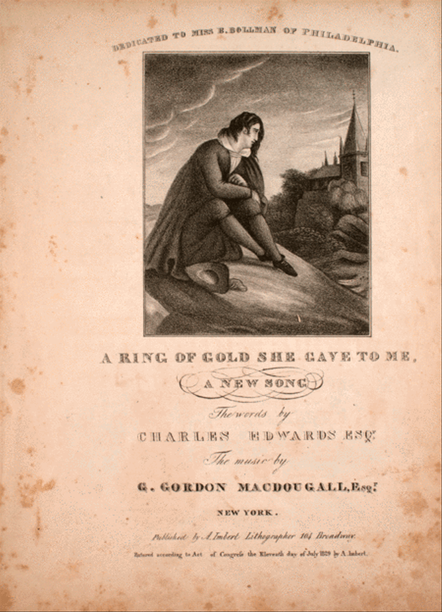 A Ring of Gold She Gave To Me. A New Song Voice scores gallery preview page 1