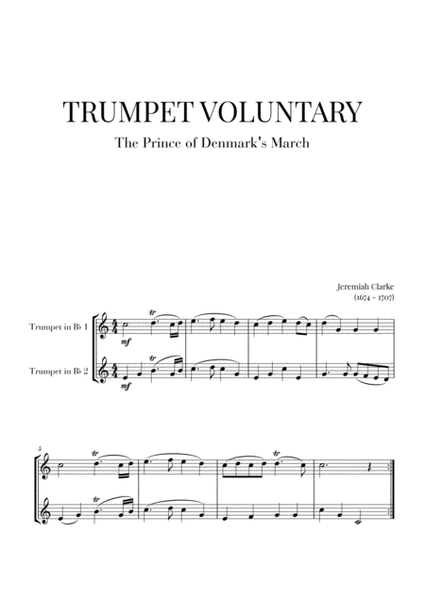 Trumpet Voluntary (The Prince of Denmark's March) for 2 Trumpets image number null