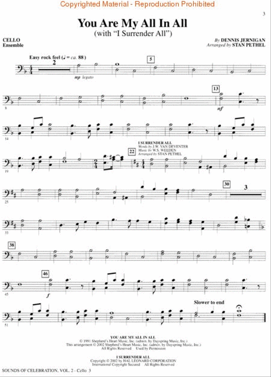 Sounds of Celebration (Volume Two) - Cello Cello scores gallery preview page 4