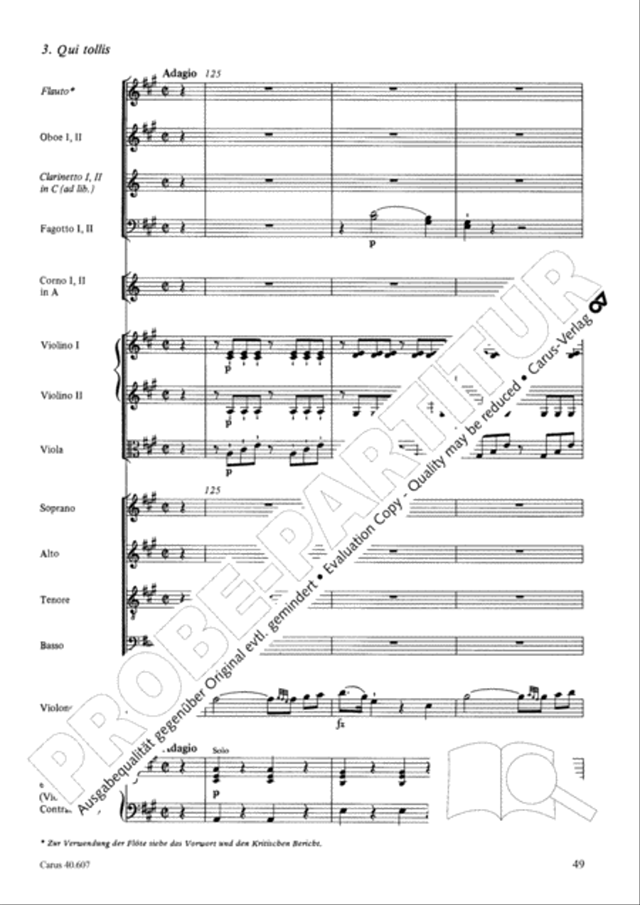 Mass in time of war (Missa in tempore belli) 4-Part scores gallery preview page 60