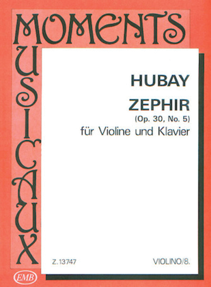 Book cover for Zephir, Op. 30 No. 5
