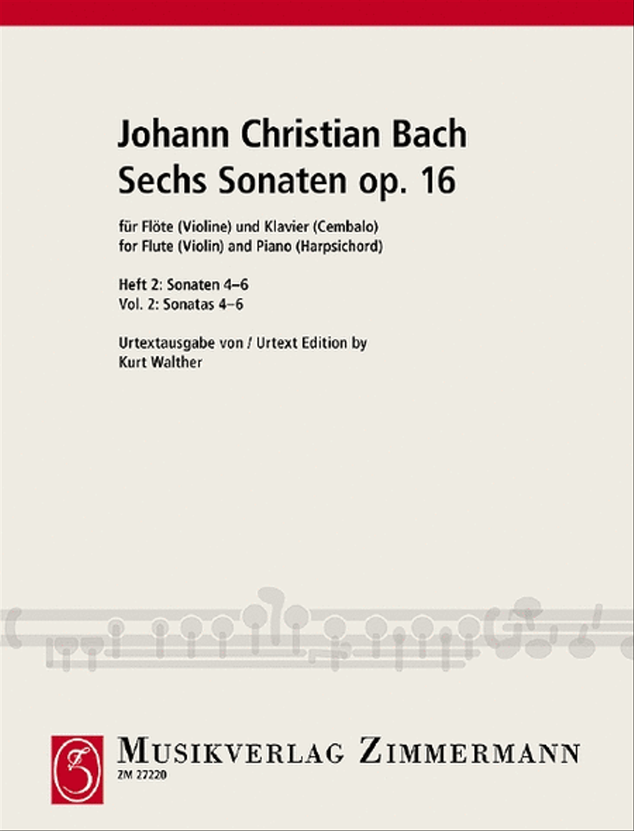 Six Sonatas Flute scores gallery preview page 1