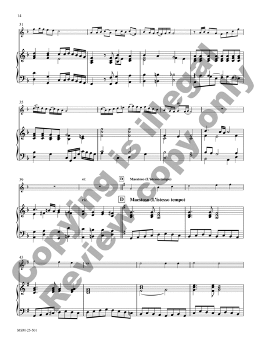 When Morning Gilds the Skies Trumpet scores gallery preview page 8
