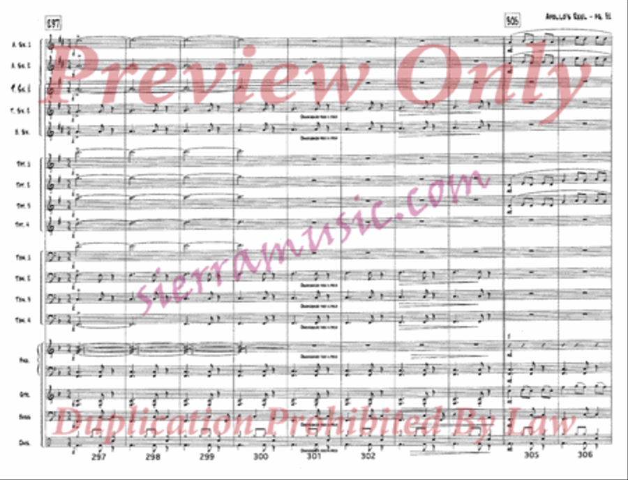Apollo's Reel Jazz Ensemble scores gallery preview page 32