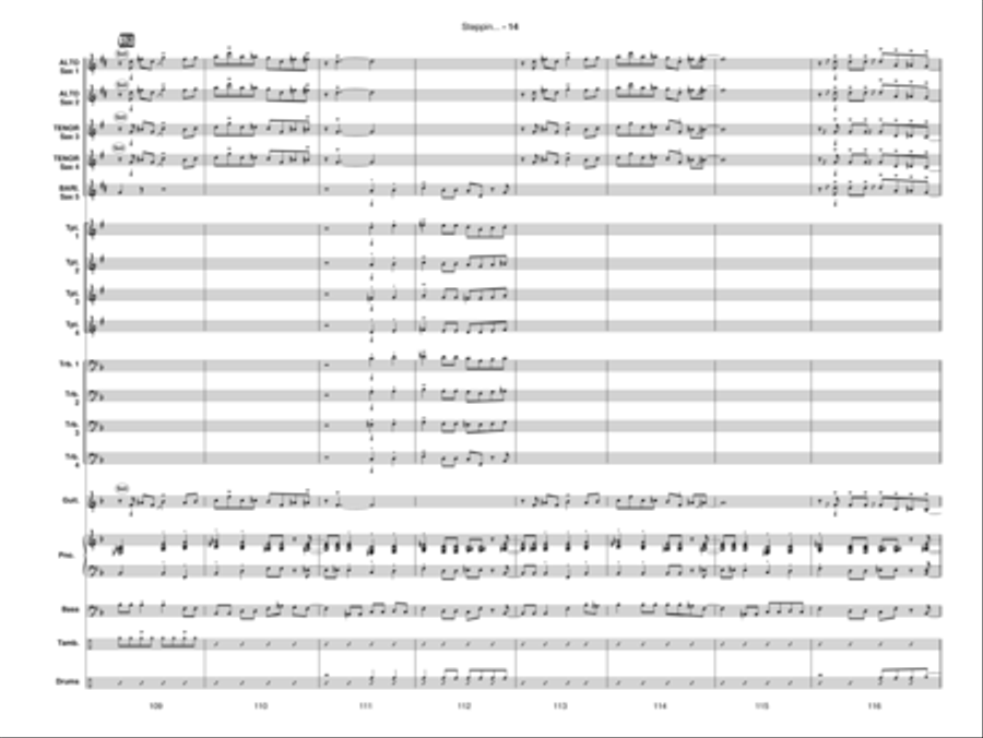Steppin' Up! Jazz Ensemble scores gallery preview page 15