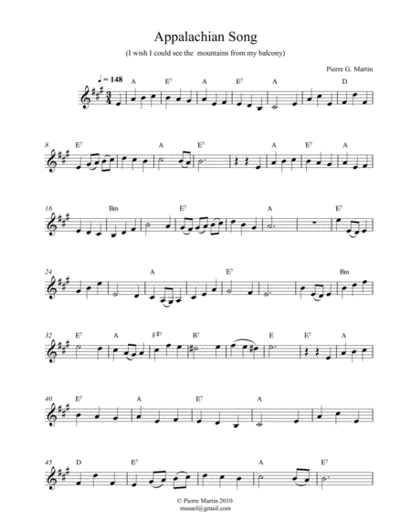 Appalachian Song (violin & guitar) image number null