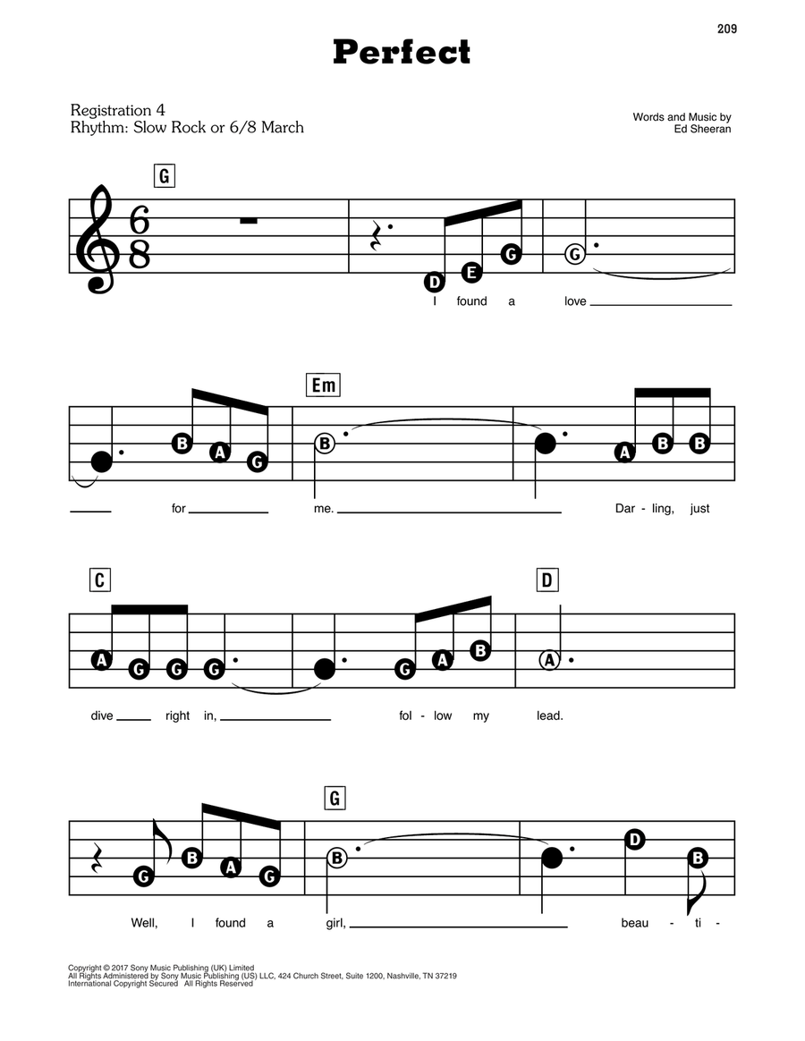 Perfect Electronic Keyboard scores gallery preview page 1