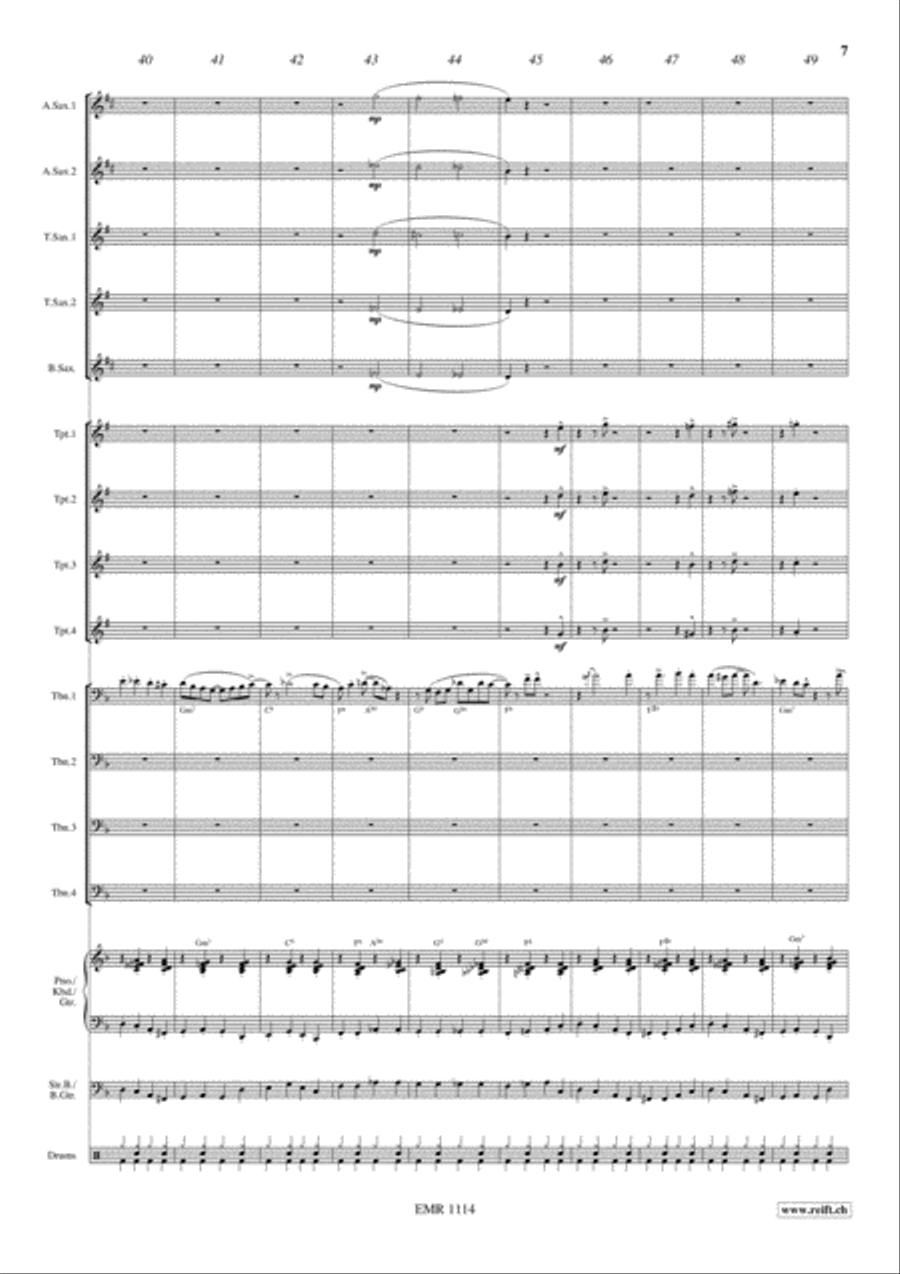 Roller Coaster Roller Coaster Big Band scores gallery preview page 8