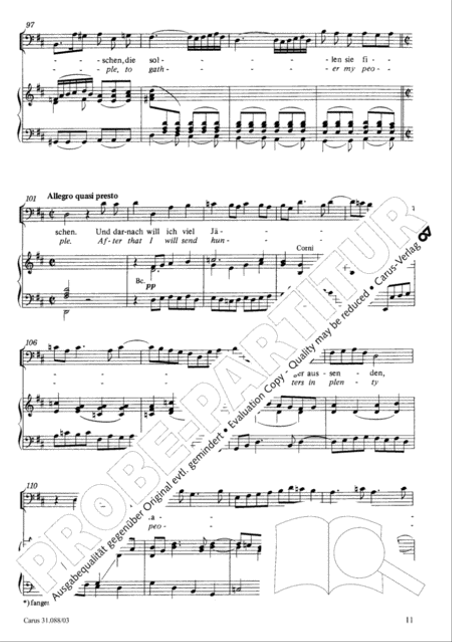 See now, as fishermen I will send you (Siehe, ich will viel Fischer aussenden) 4-Part scores gallery preview page 12