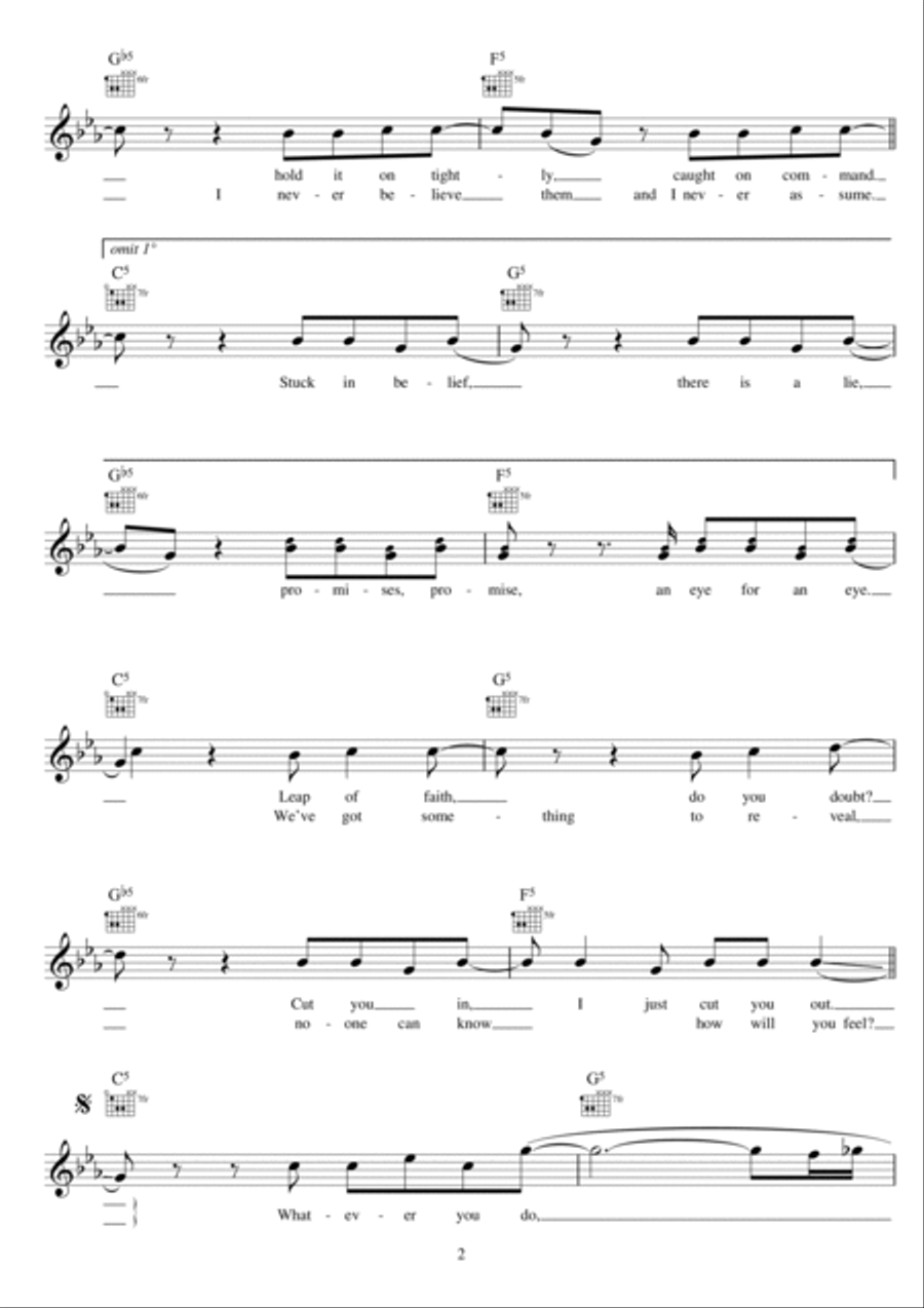 The Lost Art Of Keeping A Secret Piano scores gallery preview page 2