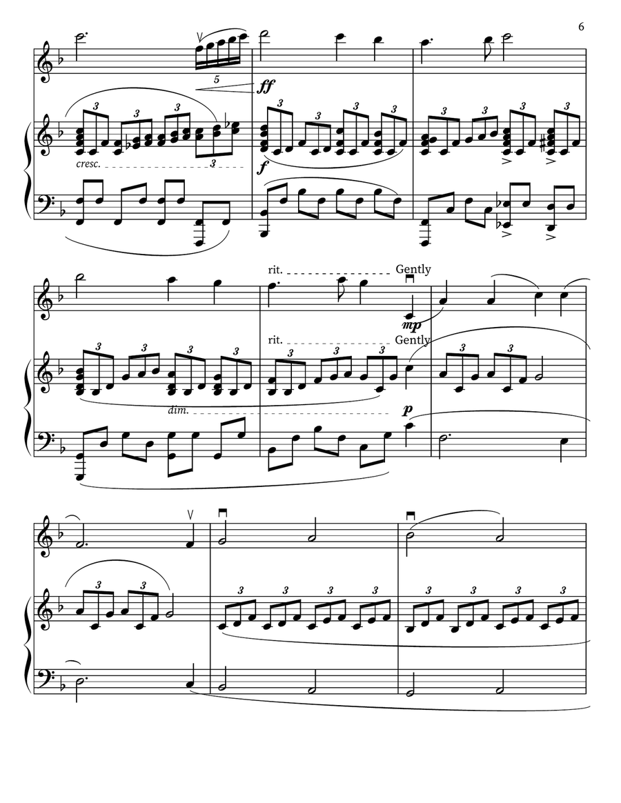 I Feel My Savior's Love Violin Solo scores gallery preview page 6