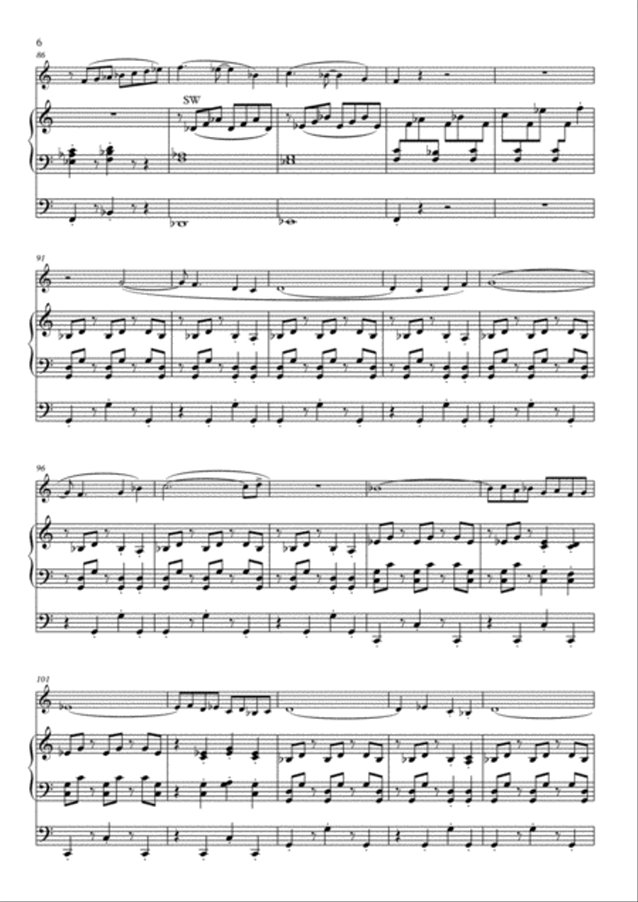 Salsamania for Alto Saxophone & Organ Woodwind Duet scores gallery preview page 6