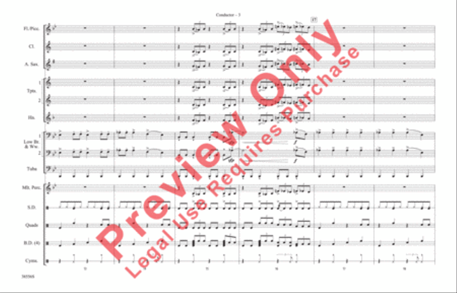 Burn It to the Ground Marching Band scores gallery preview page 4
