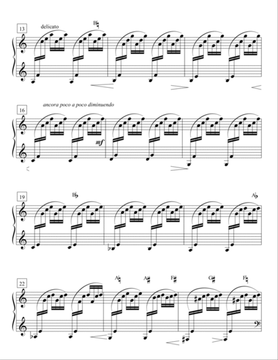 Homage to Bach - Solo Harp Harp scores gallery preview page 3