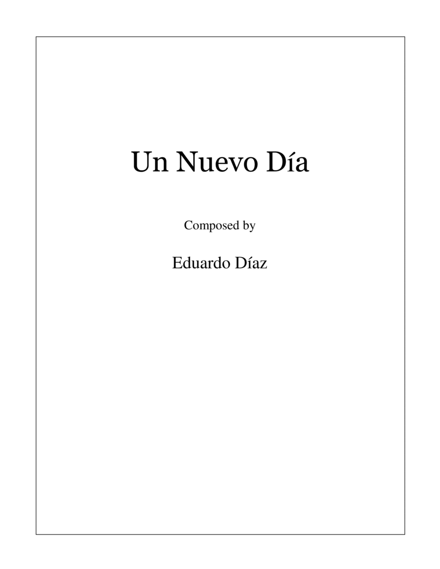 Un Nuevo Día Guitar Tablature scores gallery preview page 1