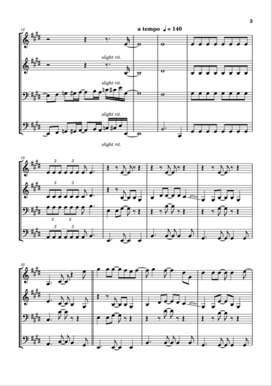 The Spirit Of Radio The Spirit Of Radio Brass Ensemble scores gallery preview page 4