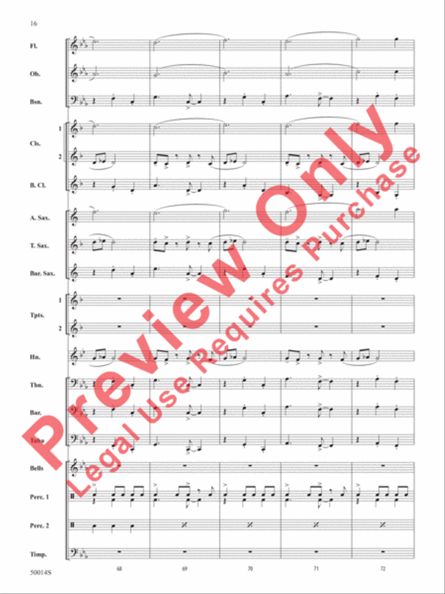 Release the Kraken! Release the Kraken! Concert Band scores gallery preview page 17