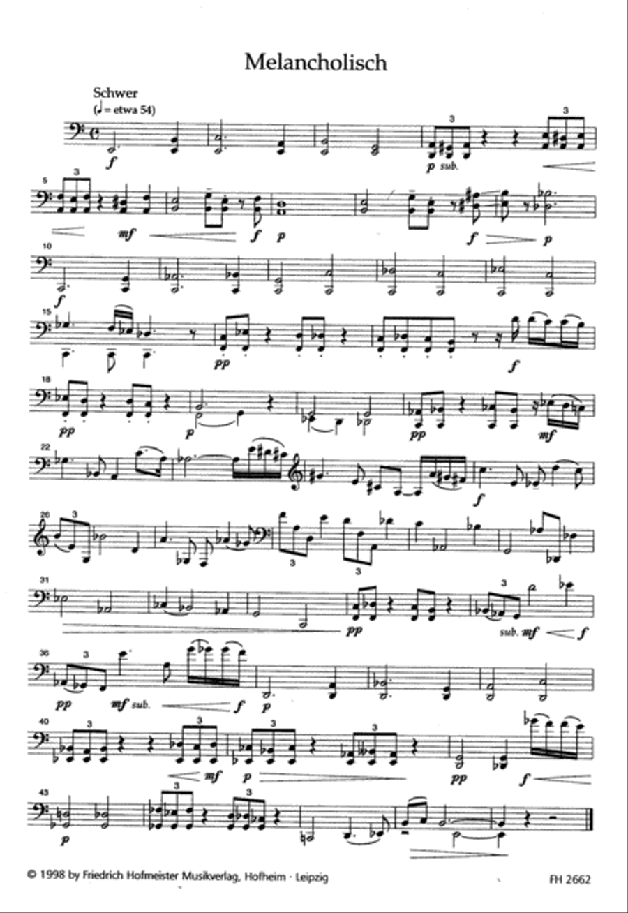 Vier Temperamente Cello scores gallery preview page 1