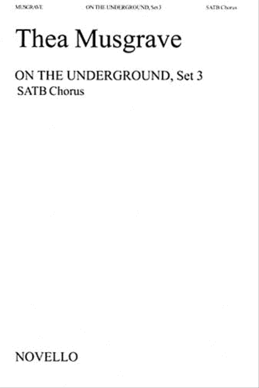 Thea Musgrave: On The Underground, Set 3 4-Part scores gallery preview page 1