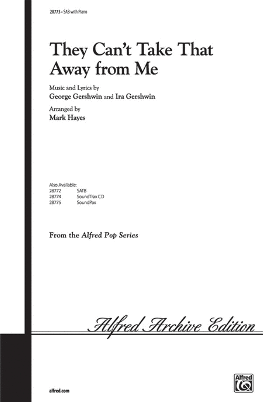 They Can't Take That Away from Me 3-Part scores gallery preview page 1