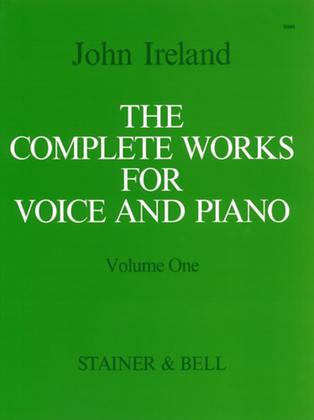 Book cover for The Complete Works for Voice and Piano. Volume 1: High Voice