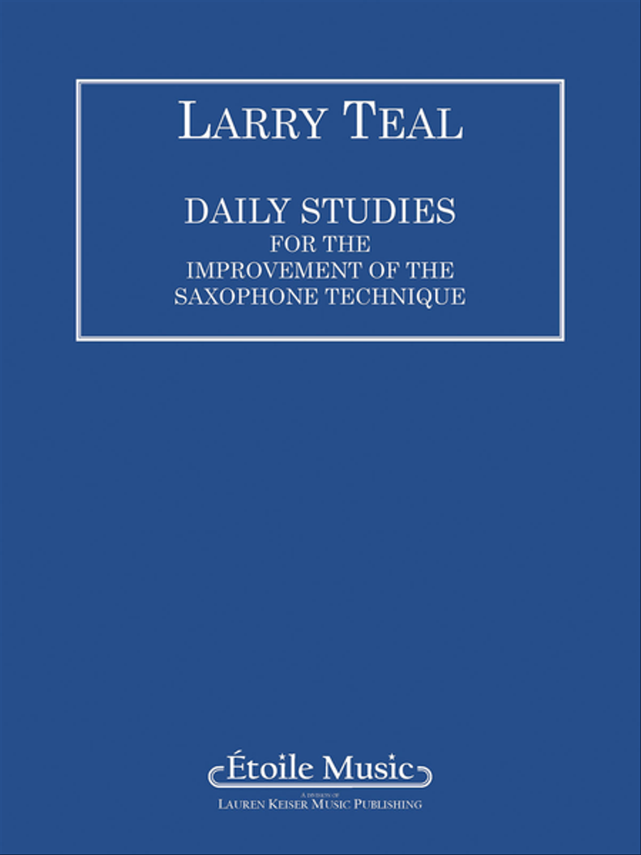 Daily Studies for the Improvement of the Saxophone Technique Saxophone scores gallery preview page 1