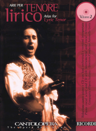 Book cover for Arias for Lyric Tenor - Vol. 2