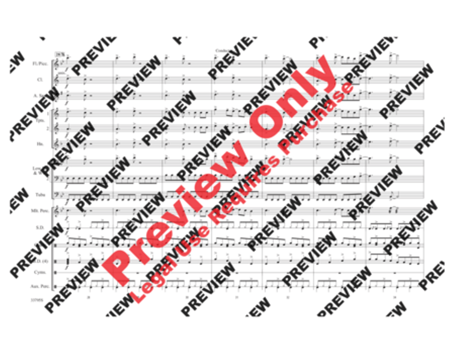 Don't Stop Believin' Marching Band scores gallery preview page 6
