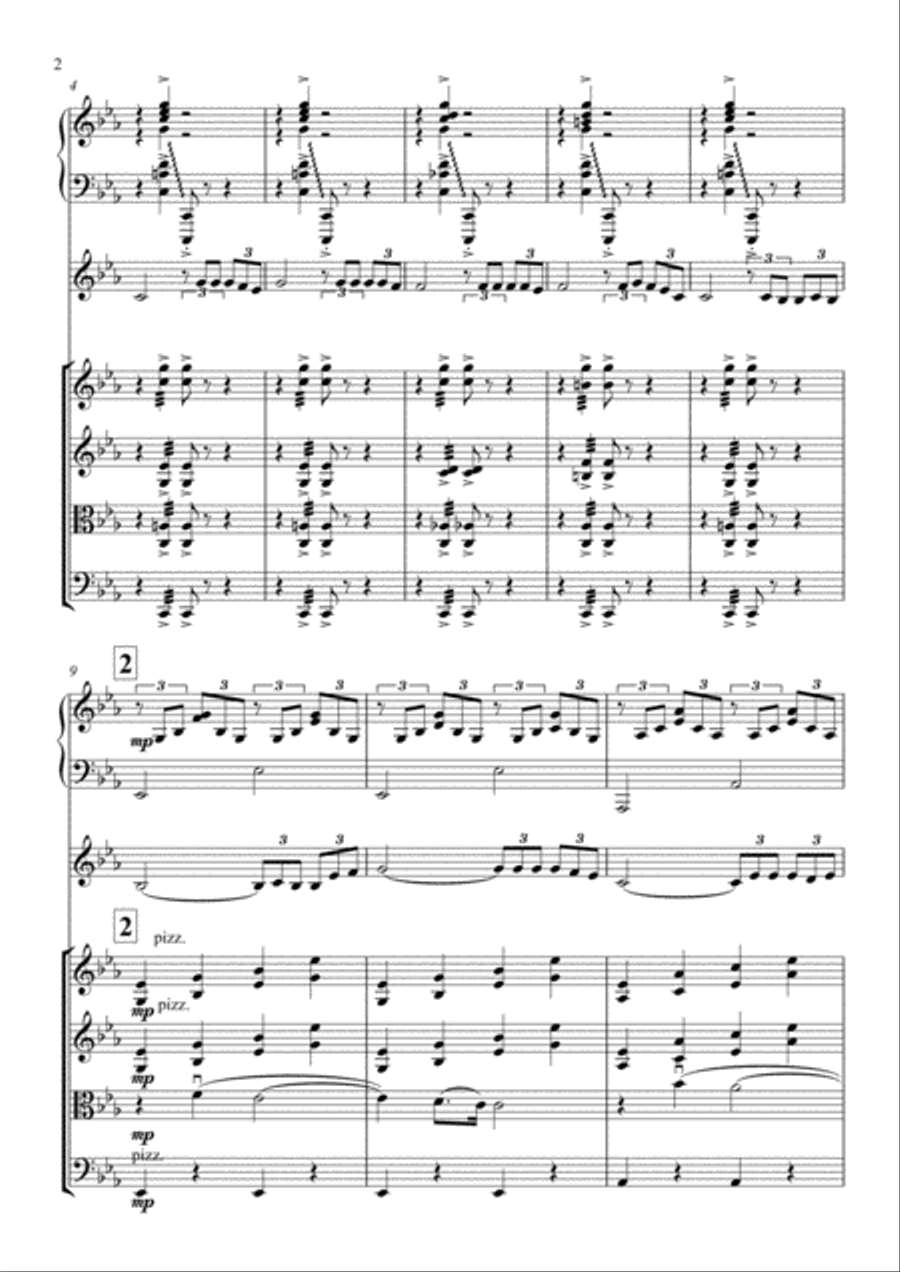 La Belle Histoire D'amour Chamber Orchestra scores gallery preview page 3