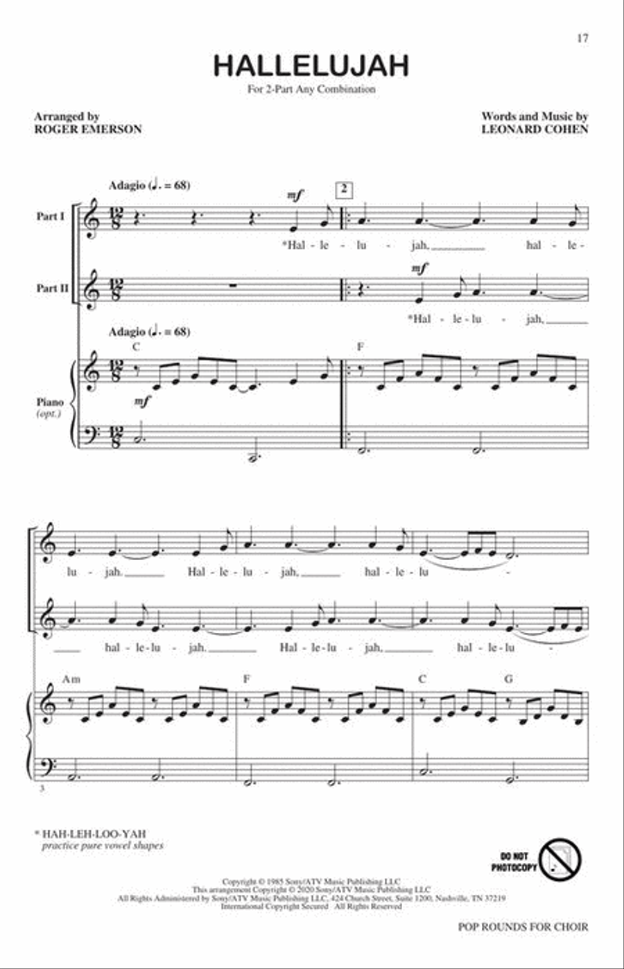 Pop Rounds for Choir 2-Part scores gallery preview page 6