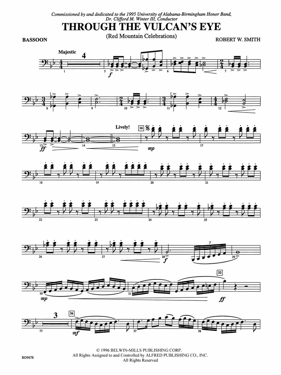 Through the Vulcan's Eye: Bassoon