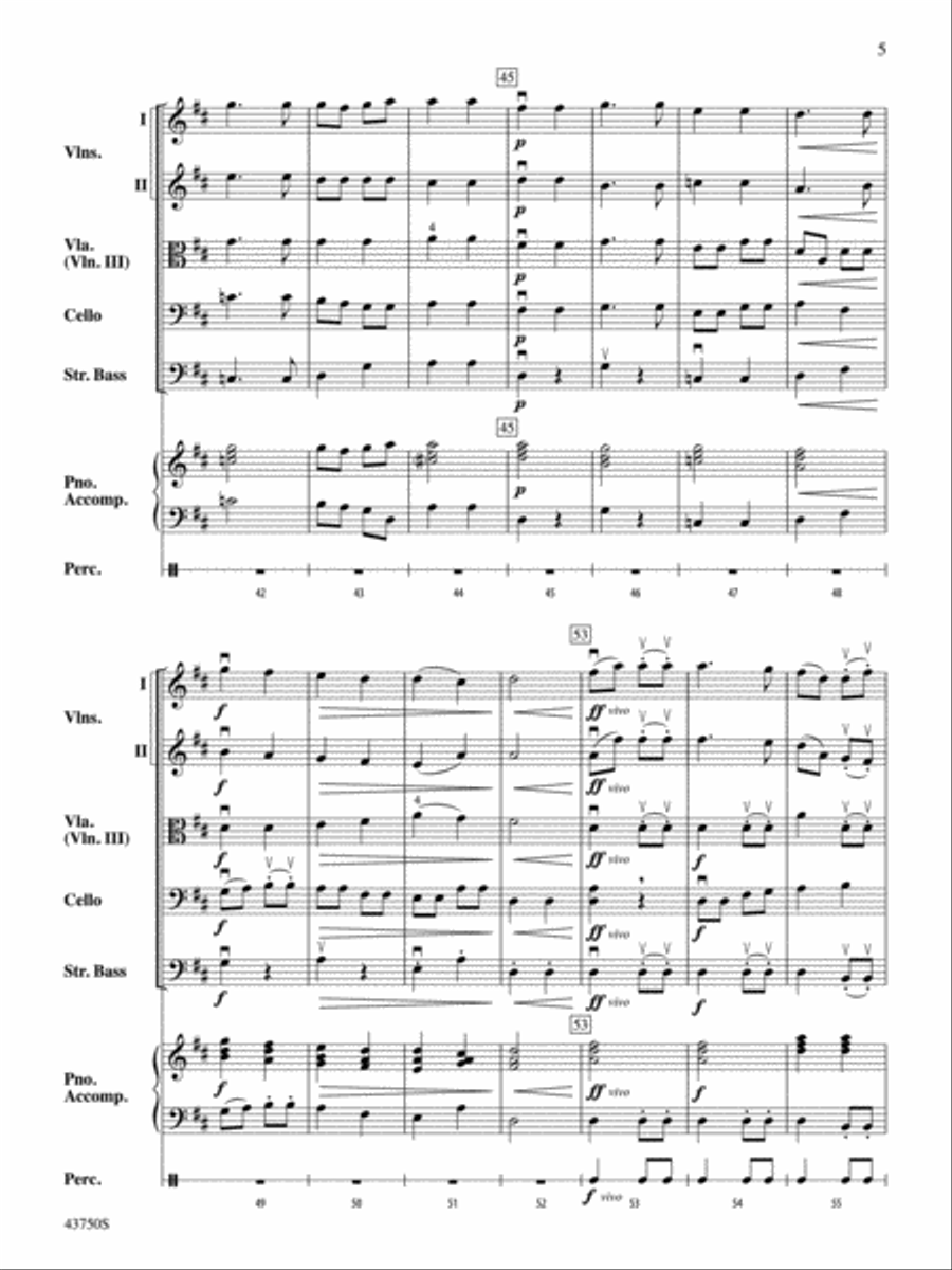 King Henry's Choice: Score String Orchestra scores gallery preview page 5