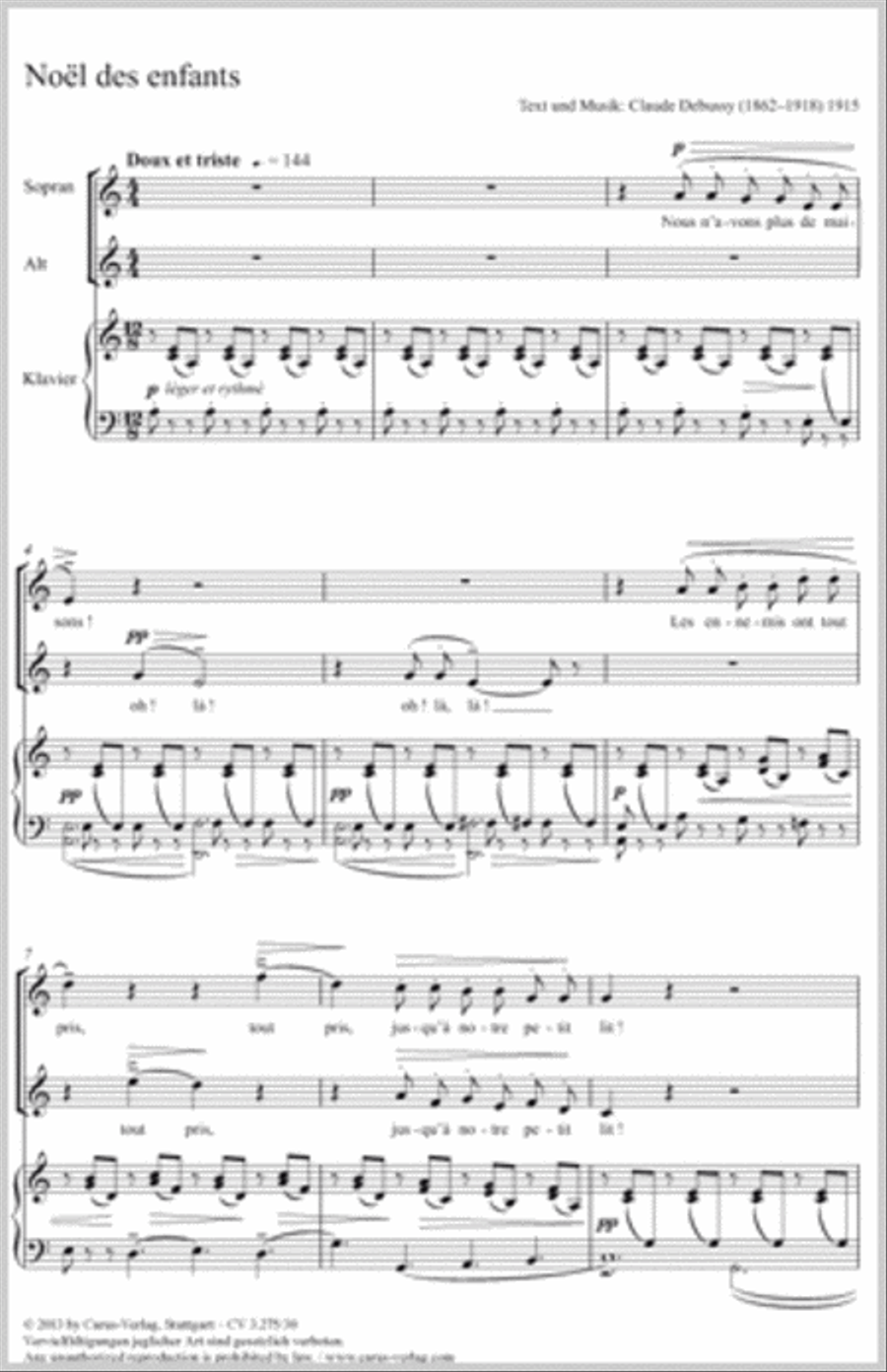 Noel des enfants Noel des enfants SA scores gallery preview page 1