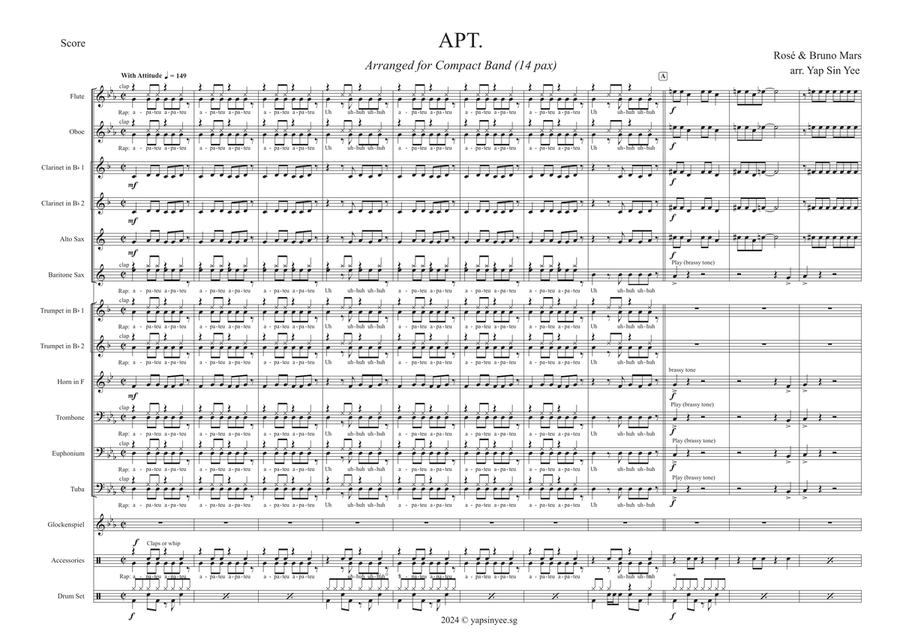 Apt. Concert Band scores gallery preview page 1