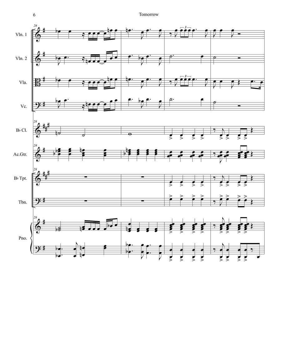 Tomorrow Chamber Orchestra scores gallery preview page 6