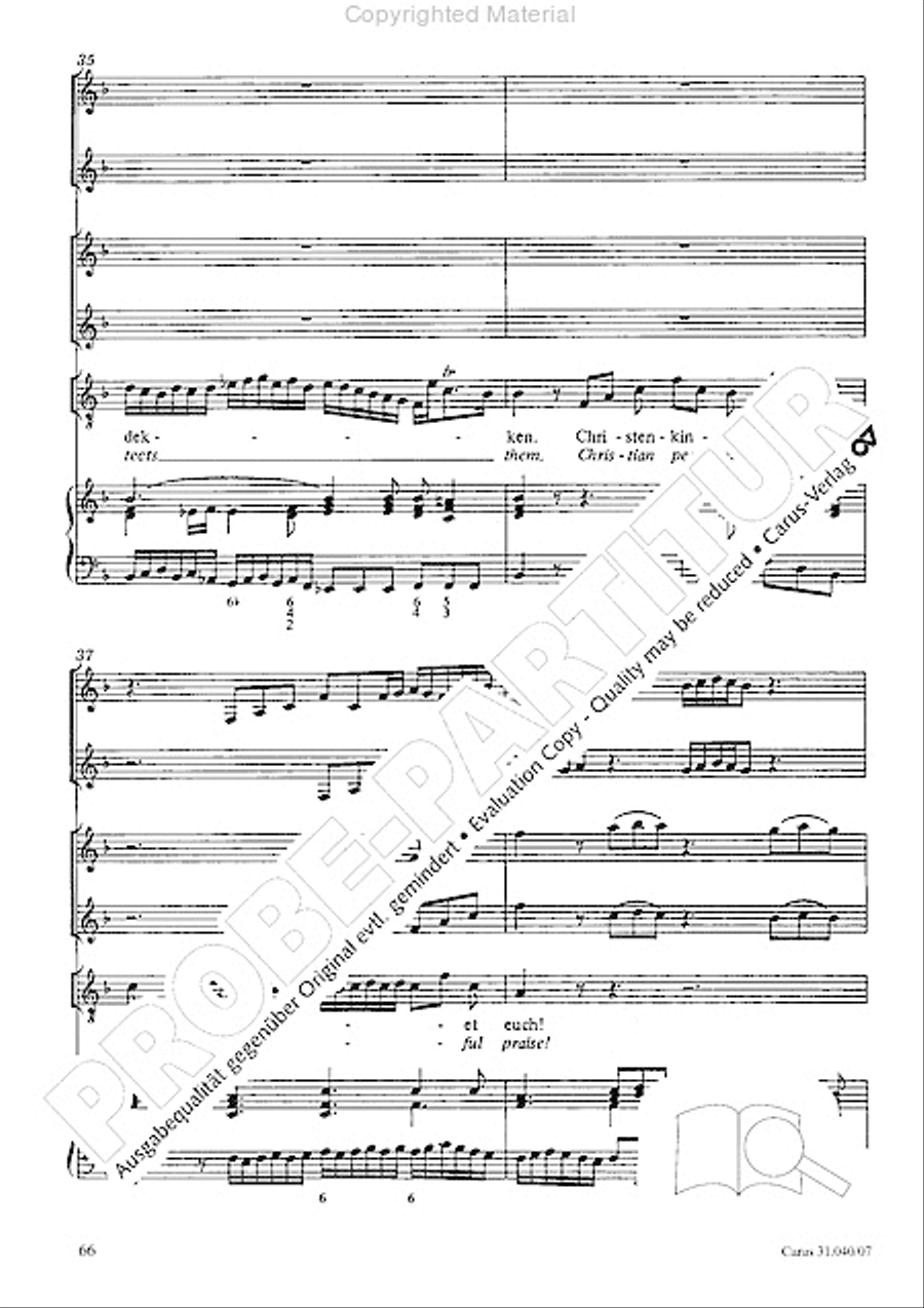Christ was manifested for this purpose (Dazu ist erschienen der Sohn Gottes) ATB scores gallery preview page 68