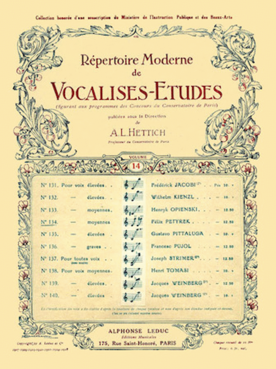 Vocalises Orientales pour Voix Moyennes Voice scores gallery preview page 1