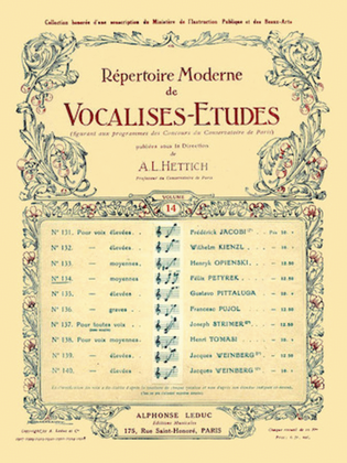 Book cover for Vocalises Orientales pour Voix Moyennes