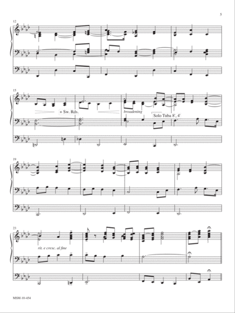 Variations on Thaxted Organ scores gallery preview page 3