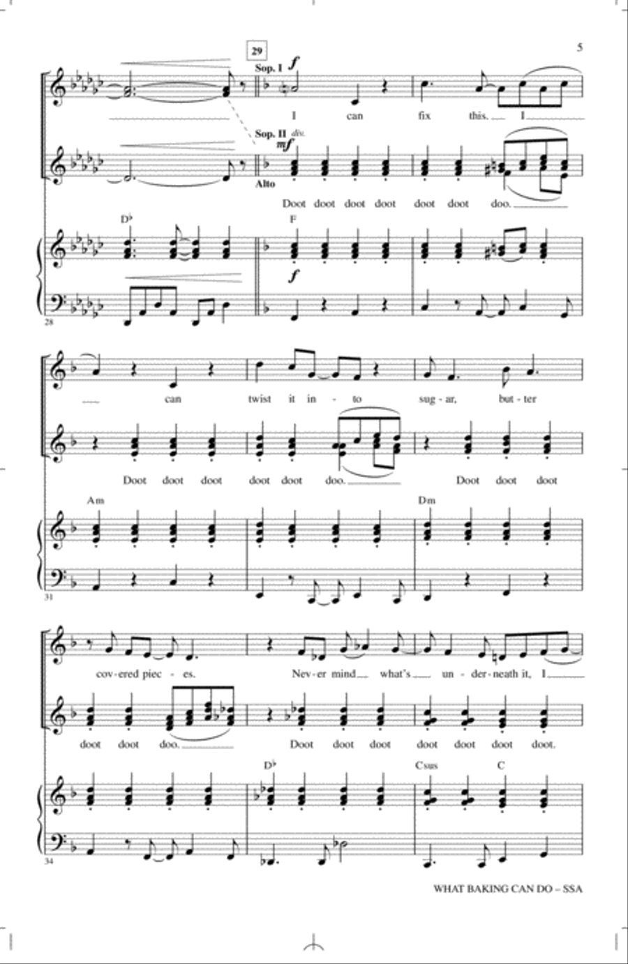 What Baking Can Do (arr. Mark Brymer) SSA scores gallery preview page 4