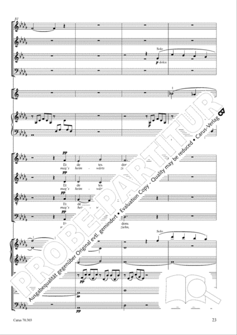 Cantique de Jean Racine (Lobgesang des Jean Racine) 4-Part scores gallery preview page 24
