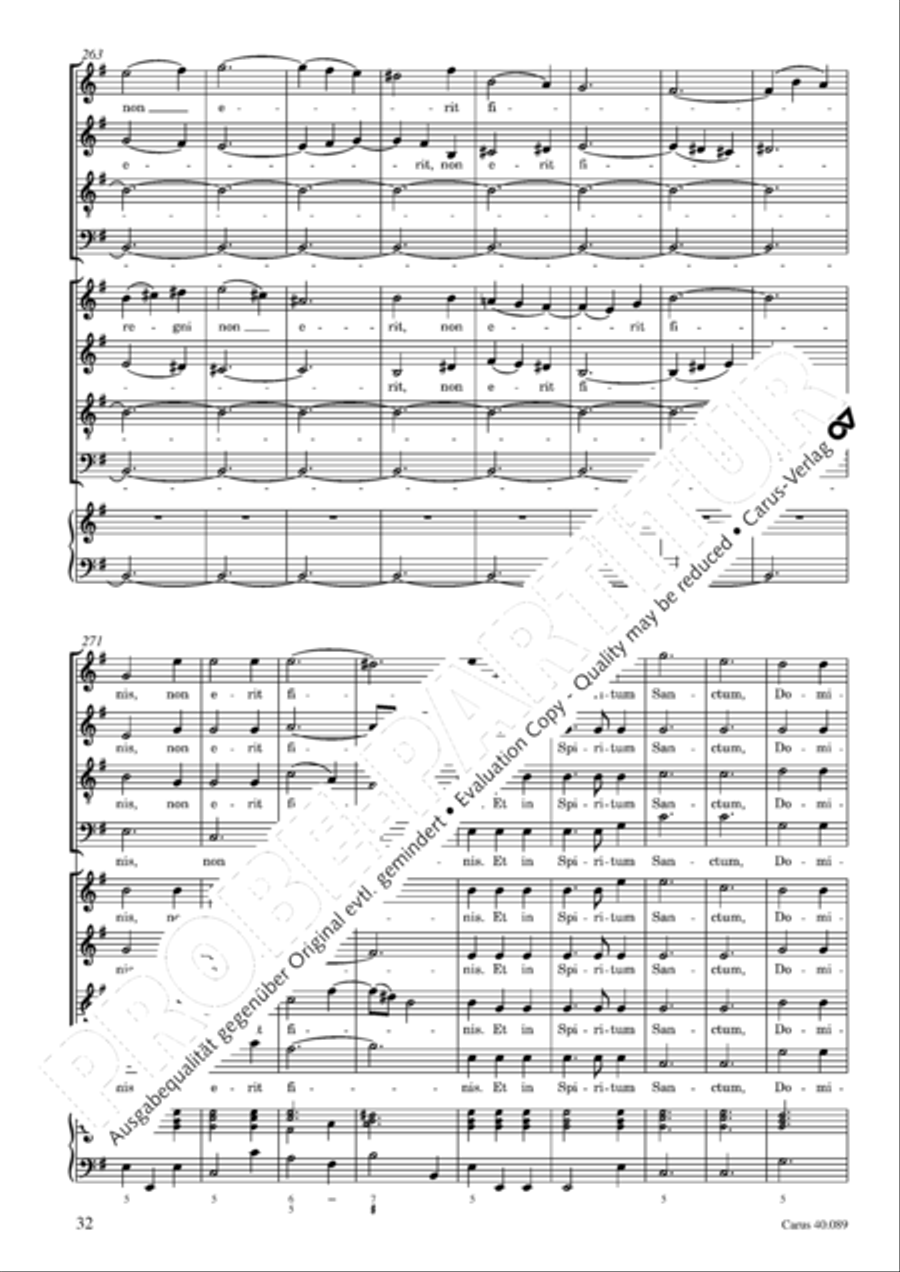 Credo a 8 voci 4-Part scores gallery preview page 33