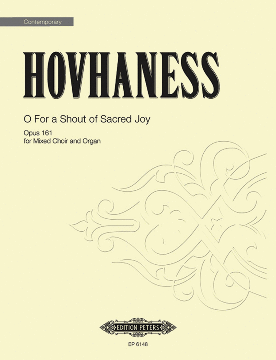 O For a Shout of Sacred Joy Op. 161 4-Part scores gallery preview page 1