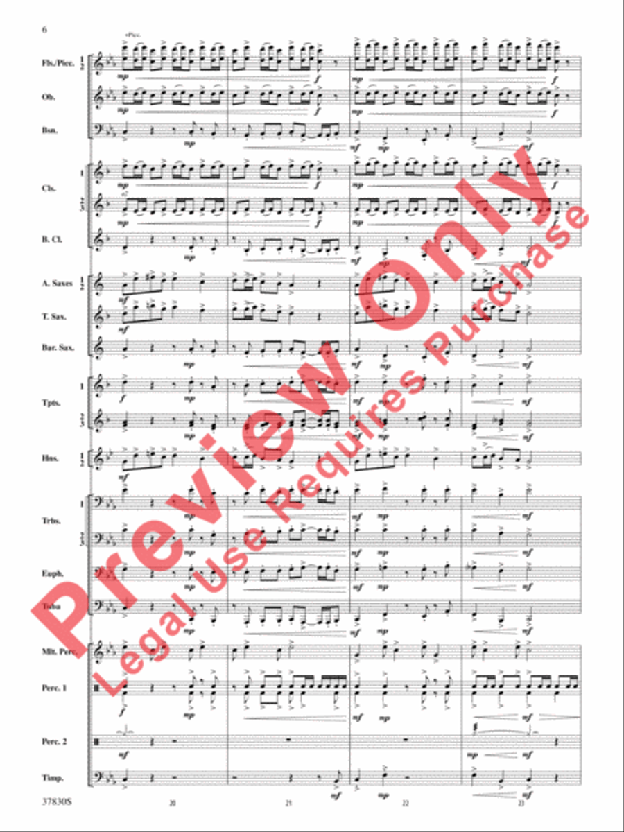Yuletide Tapestry Concert Band scores gallery preview page 7